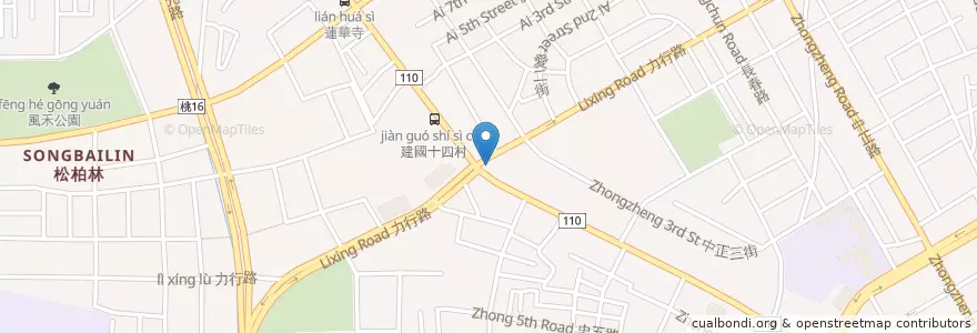 Mapa de ubicacion de 大埔平價鐵板燒 en 臺灣, 桃園市, 桃園區.