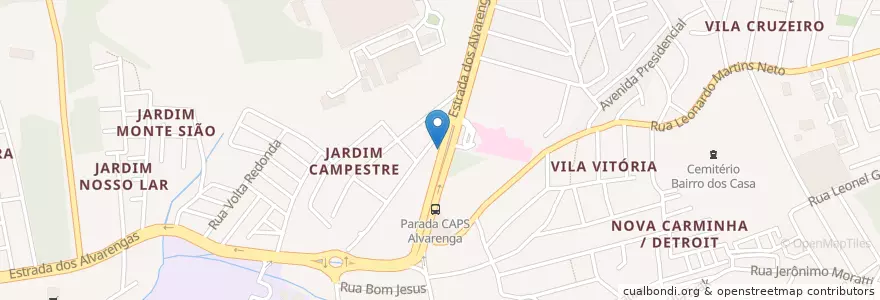 Mapa de ubicacion de Bons Amigos Pizza e Bar en Brasilien, Südosten, São Paulo, Região Geográfica Intermediária De São Paulo, Região Metropolitana De São Paulo, Região Imediata De São Paulo, São Bernardo Do Campo.