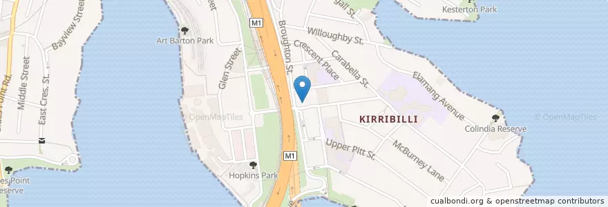 Mapa de ubicacion de SBK Sydney en Australia, New South Wales, North Sydney Council, Sydney.