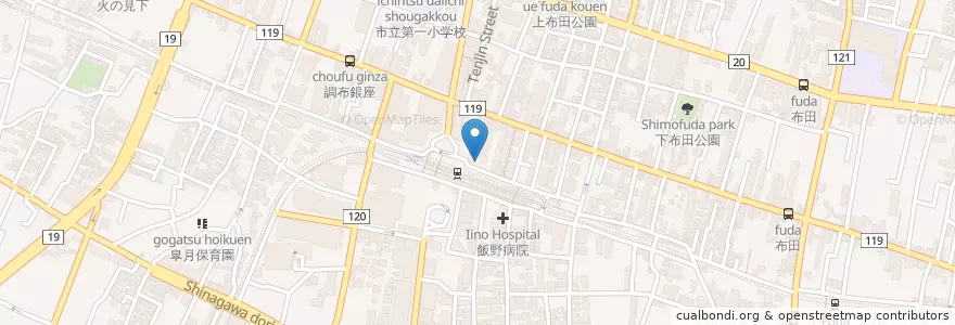 Mapa de ubicacion de New Yorker’s cafe en Japão, Tóquio, 調布市.