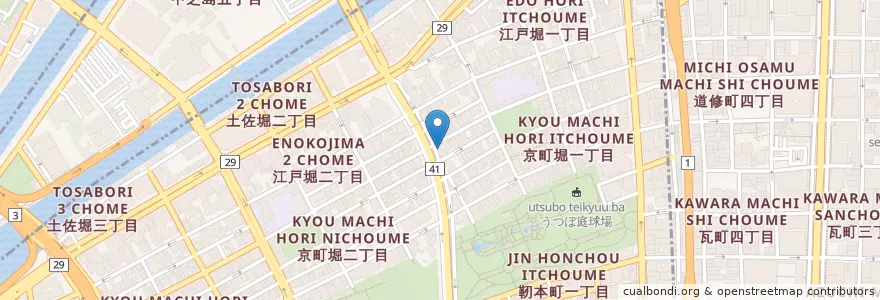 Mapa de ubicacion de Piatto J en Japan, Präfektur Osaka, 大阪市, 北区, 西区.