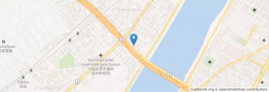 Mapa de ubicacion de 吉野家 en ژاپن, 広島県, 広島市, 西区.