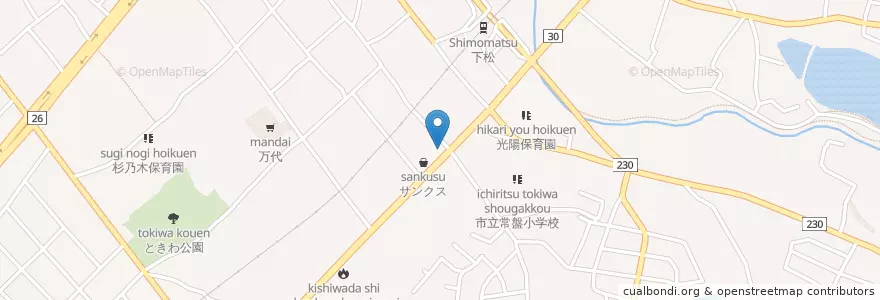 Mapa de ubicacion de JAいずみの 南掃守 en ژاپن, 大阪府, 岸和田市.