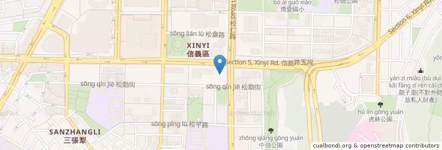Mapa de ubicacion de 信義經貿大樓B4停車場 en Tayvan, 新北市, Taipei, 信義區.
