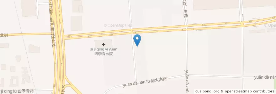 Mapa de ubicacion de 七八冷面 en China, Pequim, Hebei, 海淀区.