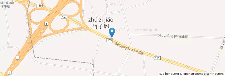 Mapa de ubicacion de 阿羅哈客運 en Taiwán, Provincia De Taiwán, 嘉義市, Condado De Chiayi, 西區.