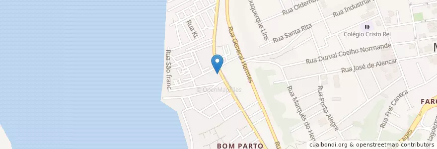 Mapa de ubicacion de Escola João e Maria en ブラジル, 北東部地域, アラゴアス, Região Geográfica Intermediária De Maceió, Microrregião De Maceió, マセイオ.