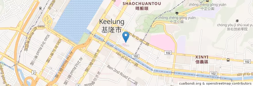 Mapa de ubicacion de 海宴赤燒麻辣 en Taiwan, 臺灣省, 基隆市, 仁愛區.