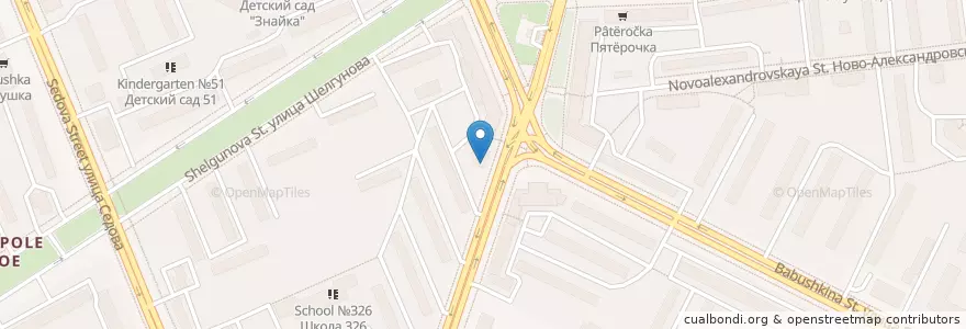 Mapa de ubicacion de Шарден en Russia, Northwestern Federal District, Leningrad Oblast, Saint Petersburg, Nevsky District, Обуховский Округ.