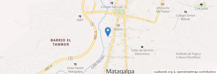 Mapa de ubicacion de Yum Yum Donas y Café en Nicarágua, Matagalpa, Matagalpa (Municipio).
