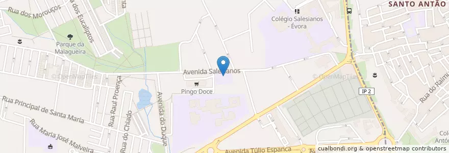 Mapa de ubicacion de Escola Básica do 1º ciclo do Bairro da Senhora da Glória en Portugal, Alentejo, Alentejo Central, Évora, Évora, Malagueira E Horta Das Figueiras.