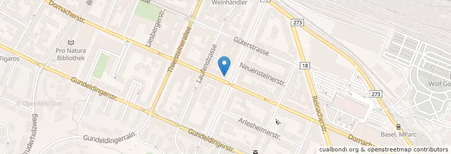 Mapa de ubicacion de Da Graziella en Suiza, Basilea-Ciudad, Basilea.
