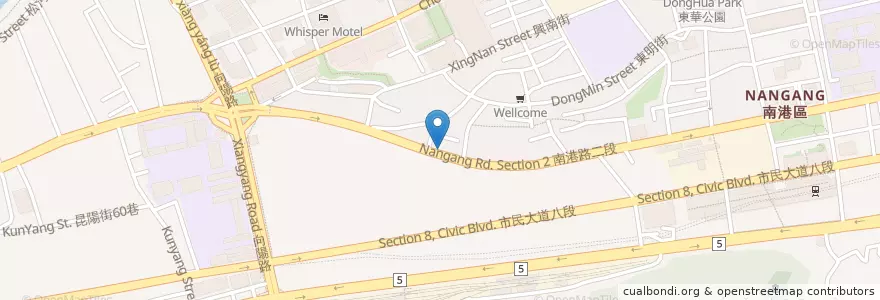 Mapa de ubicacion de Chiung Yin Dental Clinic en 臺灣, 新北市, 臺北市, 南港區.