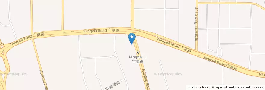 Mapa de ubicacion de Pizza Hut en الصين, شاندونغ, مدينة تشينغداو, 市南区.