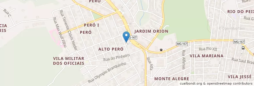 Mapa de ubicacion de Bar do Zé Antônio en ブラジル, 南東部地域, ミナス ジェライス, Região Geográfica Intermediária De Varginha, Microrregião Varginha, Três Corações.