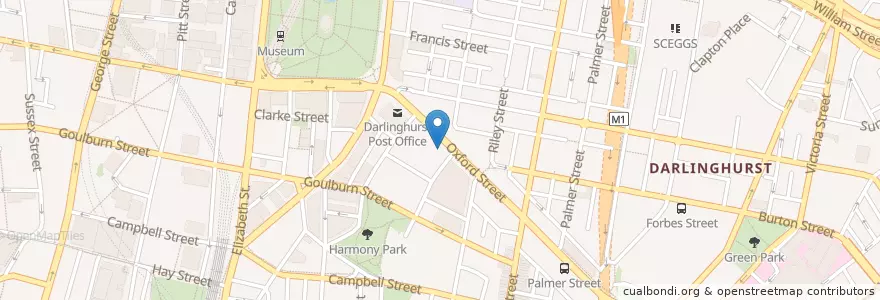 Mapa de ubicacion de Oporto en Australia, Nueva Gales Del Sur, Council Of The City Of Sydney, Sydney.