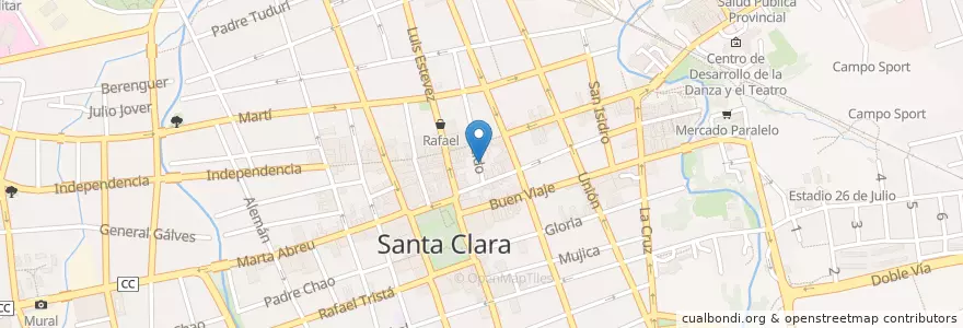 Mapa de ubicacion de El Pingüino en Kuba, Villa Clara, Santa Clara, Ciudad De Santa Clara.