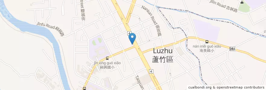 Mapa de ubicacion de 洋城義大利餐廳 en 臺灣, 桃園市, 蘆竹區.