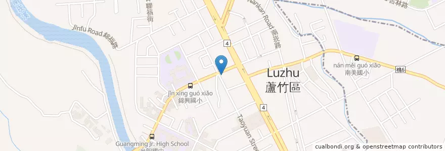 Mapa de ubicacion de 85C en Taiwan, Taoyuan, Luzhu.