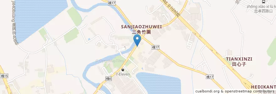 Mapa de ubicacion de 悅蜜咖啡館 en 타이완, 타오위안 시, 루주 구.