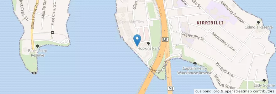 Mapa de ubicacion de Aqua Dining en Australië, Nieuw-Zuid-Wales, Sydney.