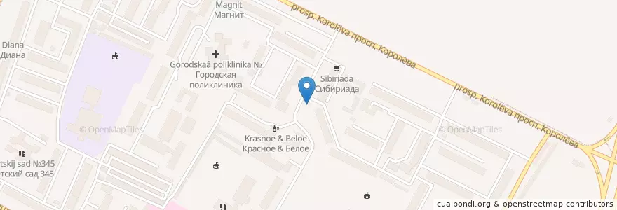 Mapa de ubicacion de Кадарка en Russia, Distretto Federale Siberiano, Омская Область, Омский Район, Городской Округ Омск.