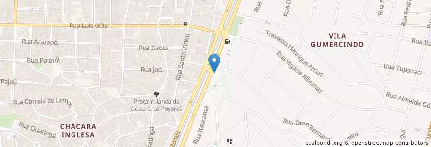 Mapa de ubicacion de Churrascaria Picanha de Ouro en 브라질, 남동지방, 상파울루, Região Geográfica Intermediária De São Paulo, Região Metropolitana De São Paulo, Região Imediata De São Paulo, 상파울루.