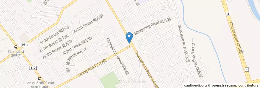 Mapa de ubicacion de 振興診所 en 타이완, 타오위안 시, 타오위안 구.