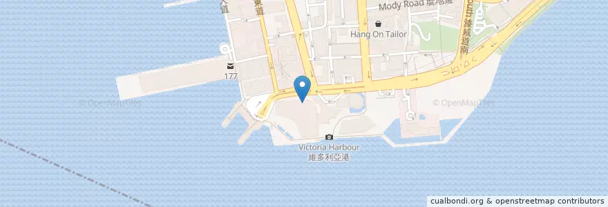 Mapa de ubicacion de 文化中心餐廳 en 中国, 广东省, 香港 Hong Kong, 香港島 Hong Kong Island, 新界 New Territories, 油尖旺區 Yau Tsim Mong District.