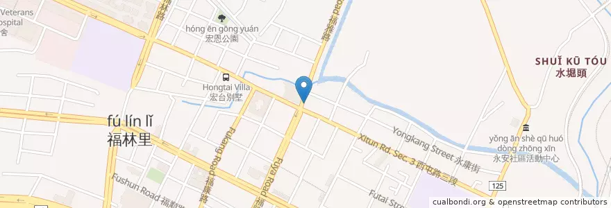 Mapa de ubicacion de 老先覺 en Taiwán, Taichung, 西屯區.