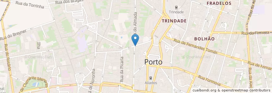 Mapa de ubicacion de Lhau ! Lhau ! Maria ! en Portugal, Nord, Área Metropolitana Do Porto, Porto, Porto, Cedofeita, Santo Ildefonso, Sé, Miragaia, São Nicolau E Vitória.