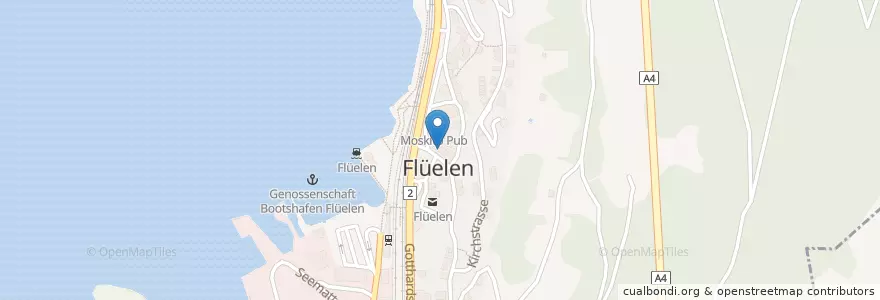 Mapa de ubicacion de Gemeindehaus Flüelen en Suisse, Uri, Flüelen.