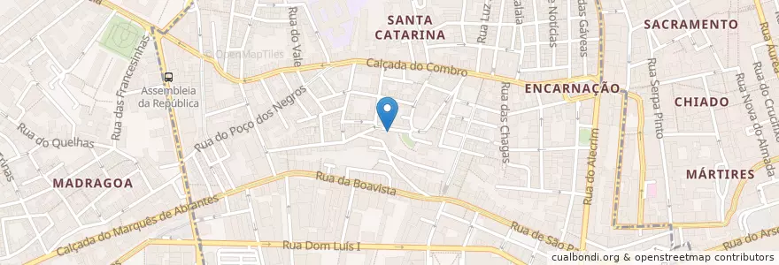 Mapa de ubicacion de Madame Petisca en پرتغال, Área Metropolitana De Lisboa, Lisboa, Grande Lisboa, لیسبون, Misericórdia.