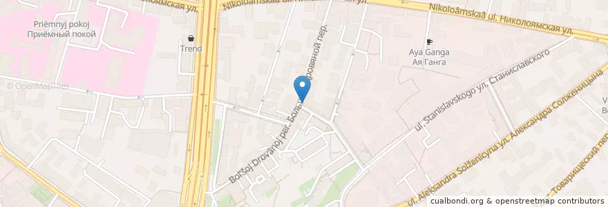 Mapa de ubicacion de Vitart-Stom en Rússia, Distrito Federal Central, Москва, Центральный Административный Округ, Таганский Район.