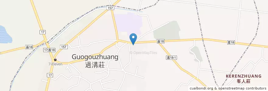 Mapa de ubicacion de 城隍廟 en تایوان, 臺灣省, 嘉義縣, 東石鄉.