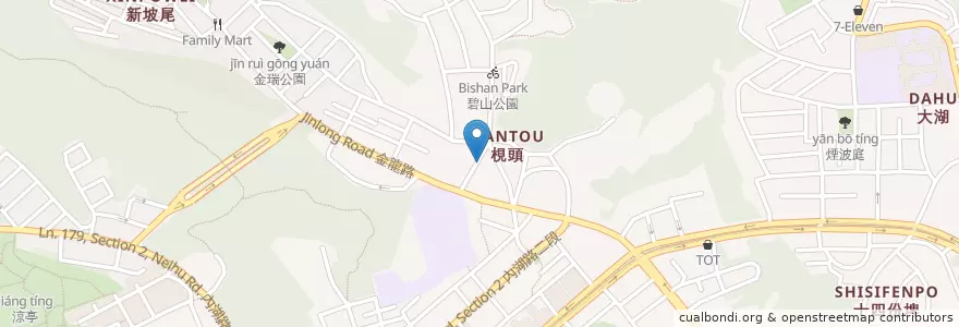 Mapa de ubicacion de 神的家基督教會 en Taiwan, 新北市, Taipé, 內湖區.