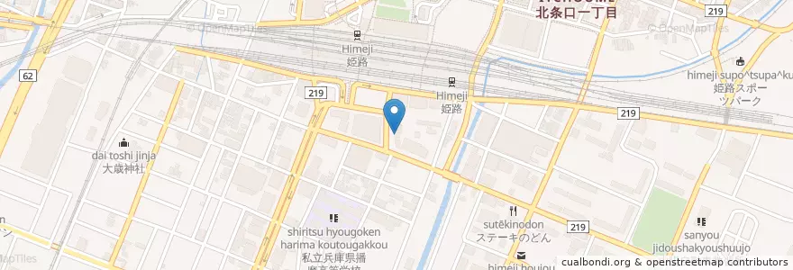 Mapa de ubicacion de 欧風居酒屋 Quavto en Japan, Hyogo Prefecture, Himeji.