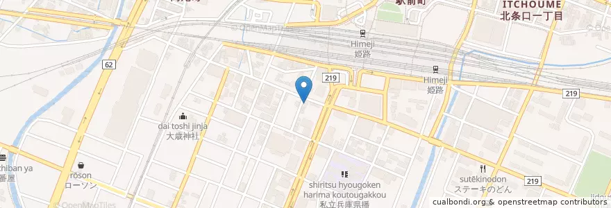 Mapa de ubicacion de げんか酒馬 en Japão, 兵庫県, 姫路市.
