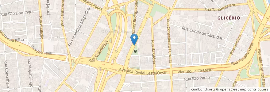 Mapa de ubicacion de Ponto de Táxi - Praça da Liberdade en Бразилия, Юго-Восточный Регион, Сан-Паулу, Região Geográfica Intermediária De São Paulo, Região Metropolitana De São Paulo, Região Imediata De São Paulo, Сан-Паулу.