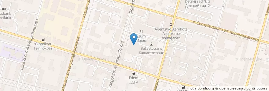 Mapa de ubicacion de Большой зал en روسيا, Приволжский Федеральный Округ, باشقورستان, Городской Округ Уфа.