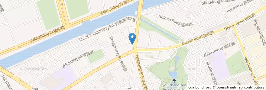 Mapa de ubicacion de 多一點咖啡館-右昌館 en Taiwán, Kaohsiung, 楠梓區.