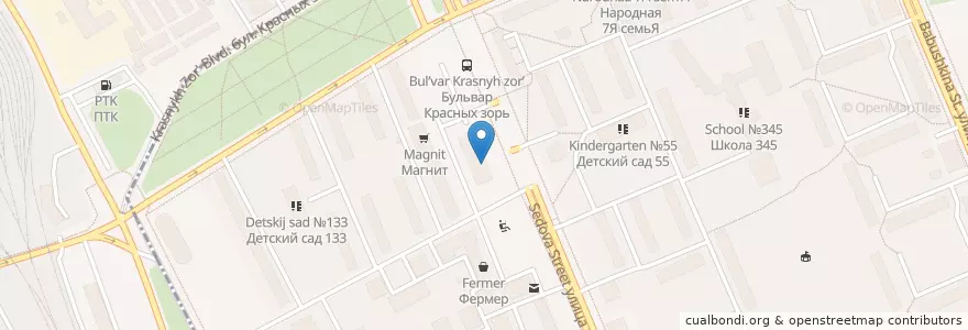 Mapa de ubicacion de ЛенОблФарм en Russia, Northwestern Federal District, Leningrad Oblast, Saint Petersburg, Nevsky District, Обуховский Округ.