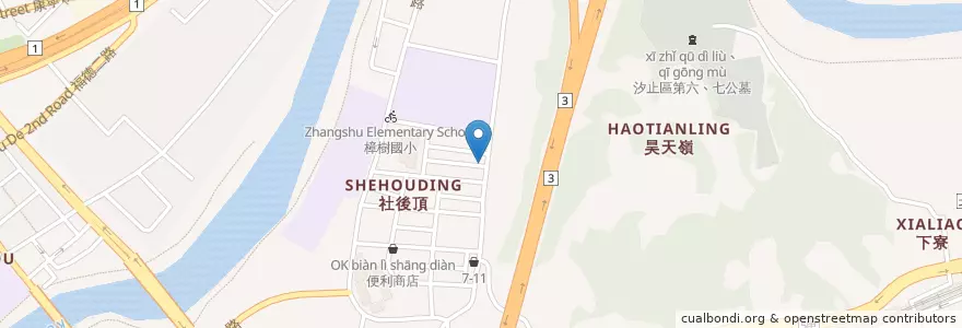 Mapa de ubicacion de 家常煲仔飯 en 臺灣, 新北市, 汐止區.