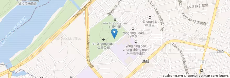 Mapa de ubicacion de 豐滿早午餐永和店 en 타이완, 신베이 시, 융허 구.