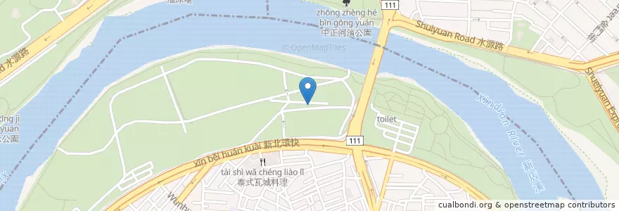 Mapa de ubicacion de 聖公祠(百姓公) en Тайвань, Новый Тайбэй, Тайбэй, 永和區.