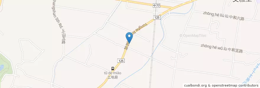 Mapa de ubicacion de 歡喜佛 en 臺灣, 臺中市, 大雅區.