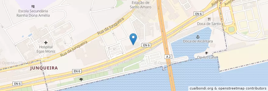 Mapa de ubicacion de Escola de Jazz Luís Villas Boas en Portugal, Metropolregion Lissabon, Lissabon, Großraum Lissabon.