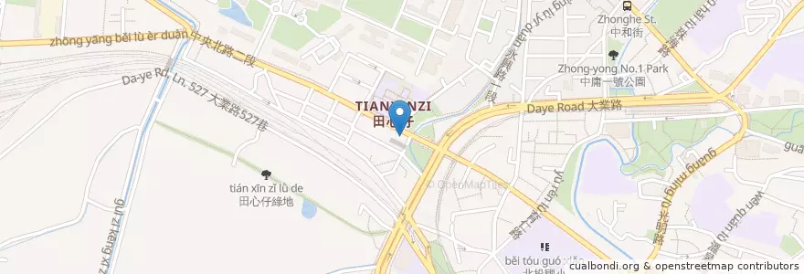 Mapa de ubicacion de 古店廣式餐廳 en Taiwan, 新北市, Taipé, 北投區.