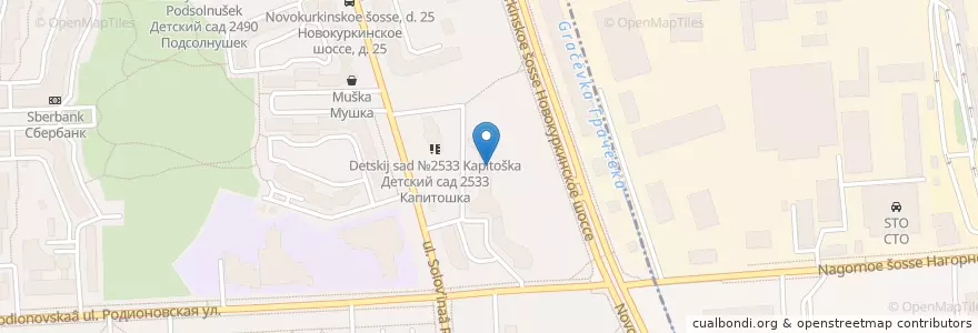 Mapa de ubicacion de Ветландия en Rusia, Центральный Федеральный Округ, Москва, Северо-Западный Административный Округ, Район Куркино.