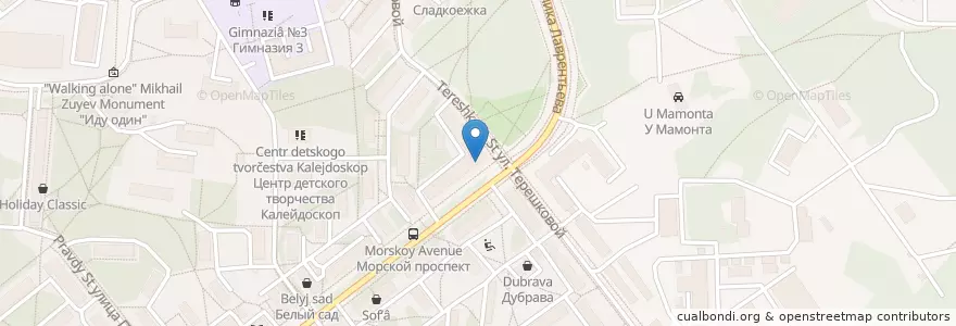 Mapa de ubicacion de Академия Кофе en Russland, Föderationskreis Sibirien, Oblast Nowosibirsk, Городской Округ Новосибирск.
